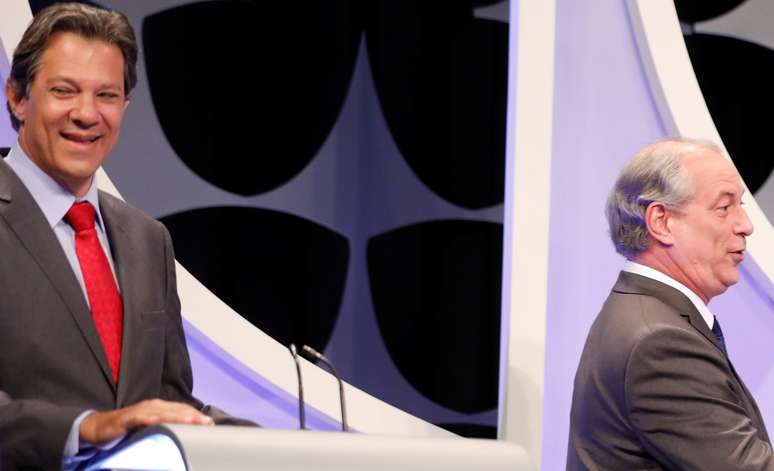 Candidatos à Presidência Fernando Haddad (PT)  e Ciro Gomes (PDT) participam de debate na TV
26/09/2018
REUTERS/Nacho Doce