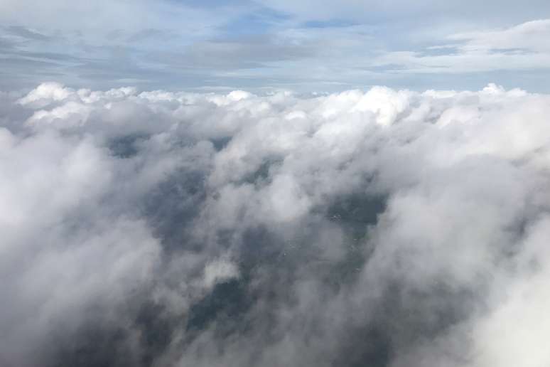 Nuvens do furacão Michael fotogradas de um avião em Tallahassee
09/10/2018 REUTERS/Carlo Allegri