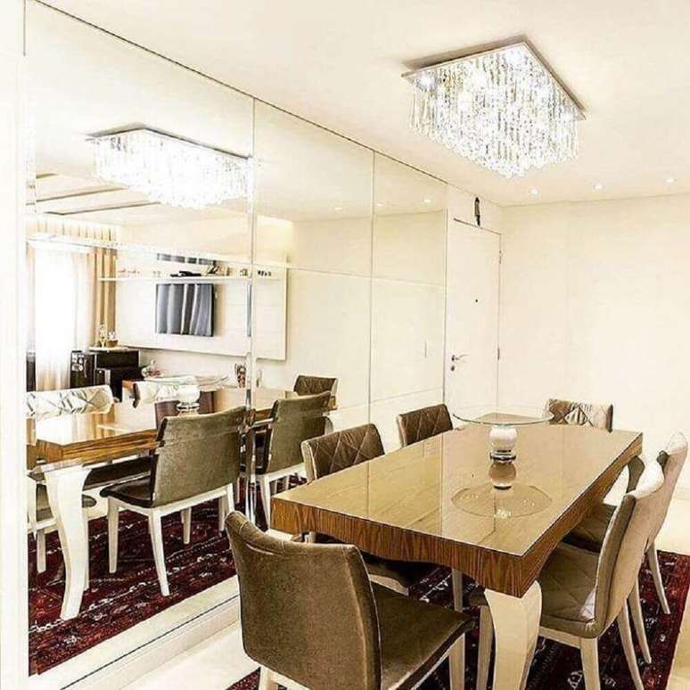 64. Decoração para sala de jantar moderna e sofisticada – Foto: Great Arquitetura