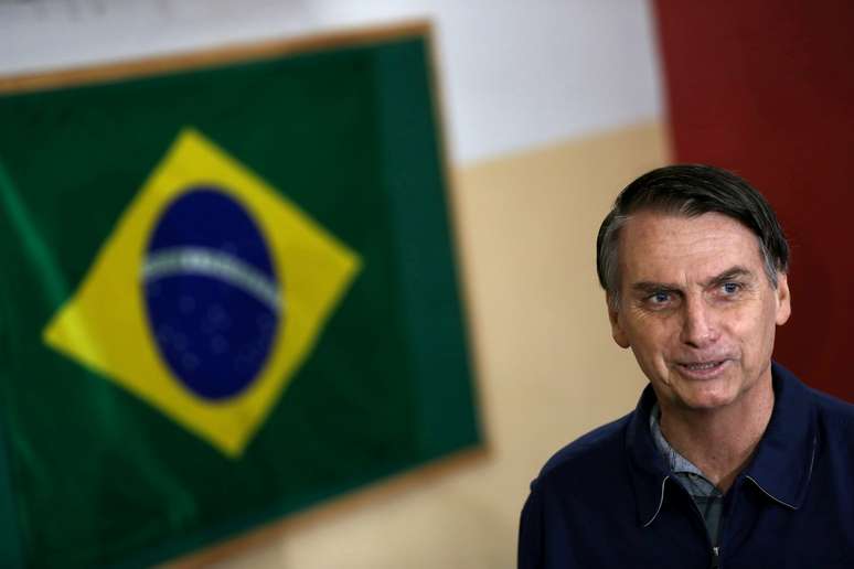 Jair Bolsonaro vota no Rio de Janeiro
 7/10/2018   REUTERS/Ricardo Moraes 