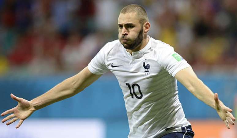 Benzema na Copa do Mundo de 2014 (Foto: Franck Fife/AFP)