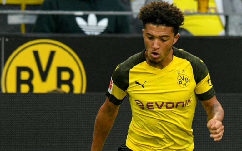 Sancho tem oito assistências em dez partidas pelo Dortmund (Foto: AFP)