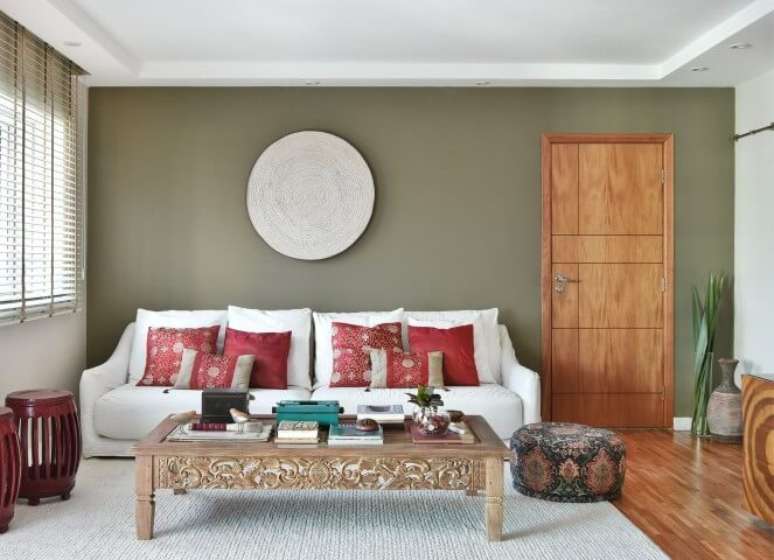 60. Decora&ccedil;&atilde;o de sala de estar com estilo zen. Projeto de Tetriz Arquitetura