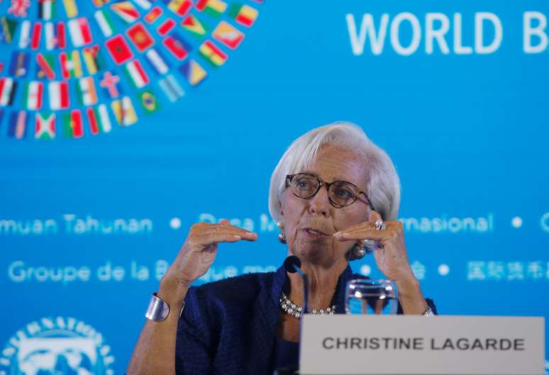 Diretora-gerente do Fundo Monetário Internacional (FMI), Christine Lagarde, durante reunião em Bali, Indonésia 11/10/2018 REUTERS/Johannes P. Christo 