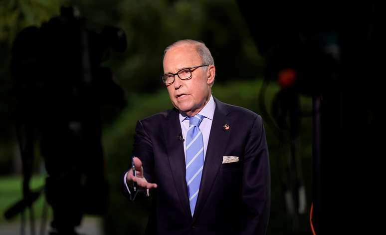 Conselheiro econômico da Casa Branca Larry Kudlow fala em Washington 5/10/ 2018. REUTERS/Kevin Lamarque 