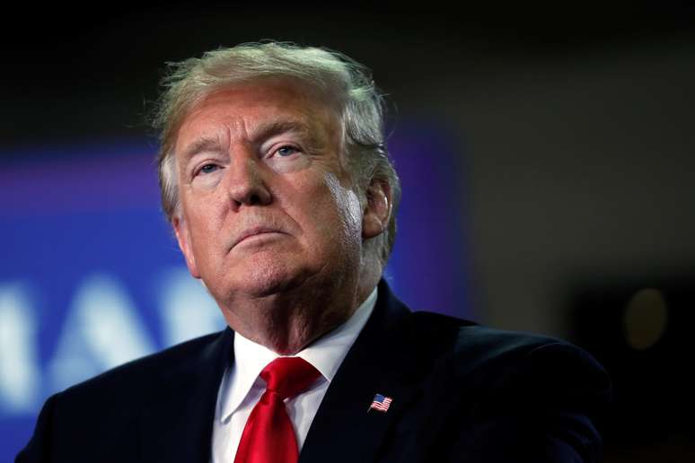 Presidente dos Estados Unidos, Donald Trump, durante evento em Erie, na Pensilvânia 10/10/2018 REUTERS/Leah Millis