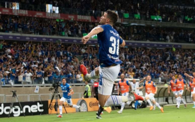 Thiago foi decisivo e além de marcar o gol do Cruzeiro, foi eleito o melhor do jogo pela CBF- Alessandra Torres/Eleven