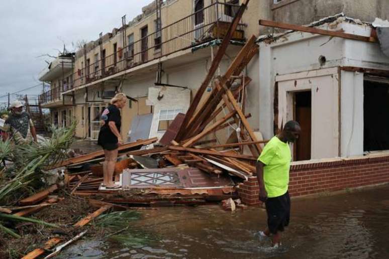 Destruição causada pelo furacão Michael na Flórida