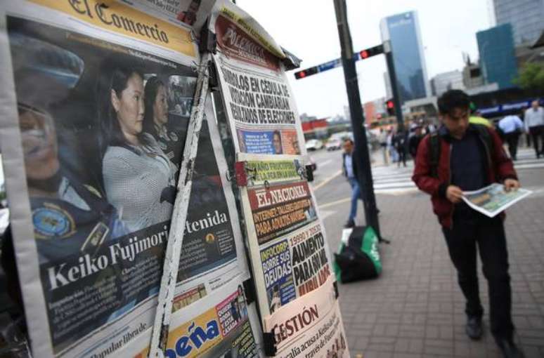 Jornais peruanos repercutem a prisão de Keiko Fujimori