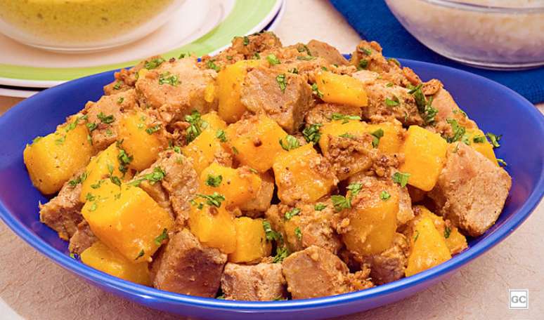 4. Cozido de porco com abóbora 