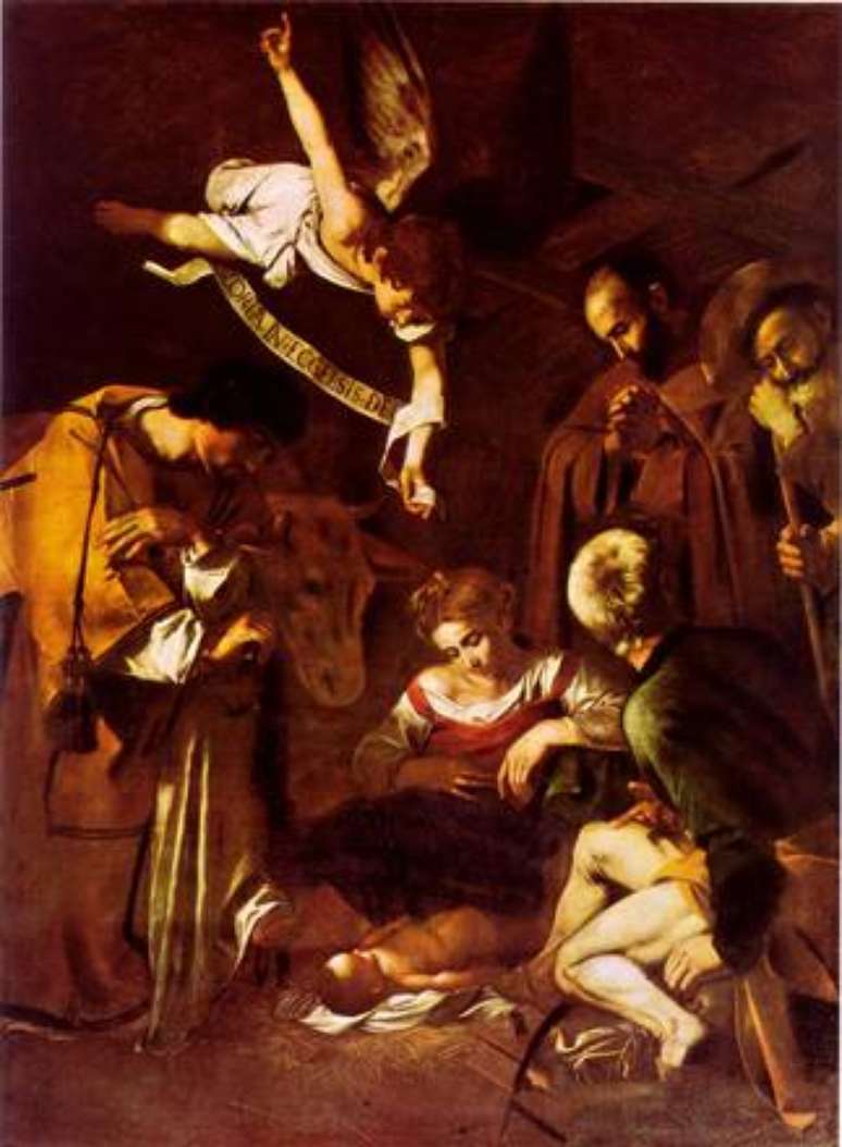 A "Natividade com São Francisco e São Lourenço", de Caravaggio