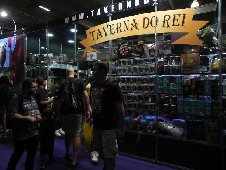A Taverna do Rei é uma das 38 lojas que estão na área comercial da Brasil Game Show (BGS) 2018