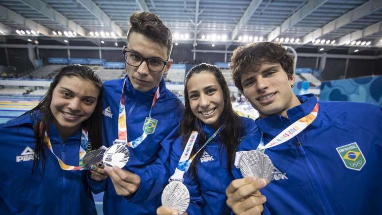 Natação brasileira foi destaque nos pódios dos Jogos Olímpicos da Juventude