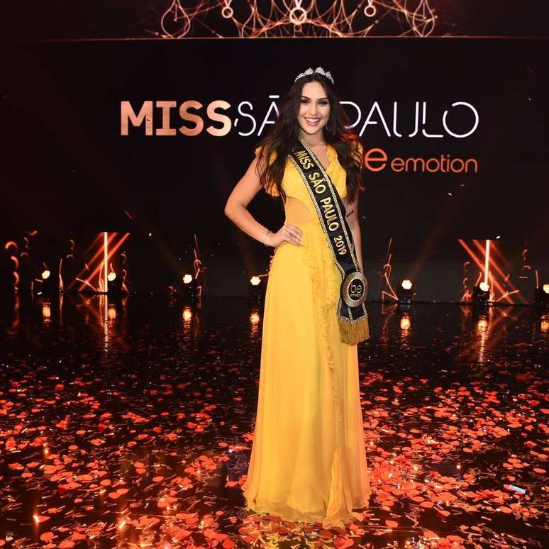 A miss Jaú Bianca Lopes conquistou o título de miss São Paulo