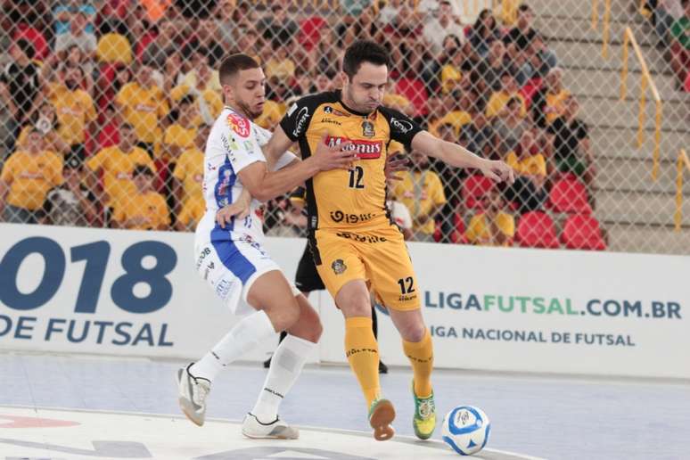 Magnus Futsal superou Joaçaba no primeiro jogo das oitavas da Liga Nacional (Foto: Divulgação/Magnus Futsal)