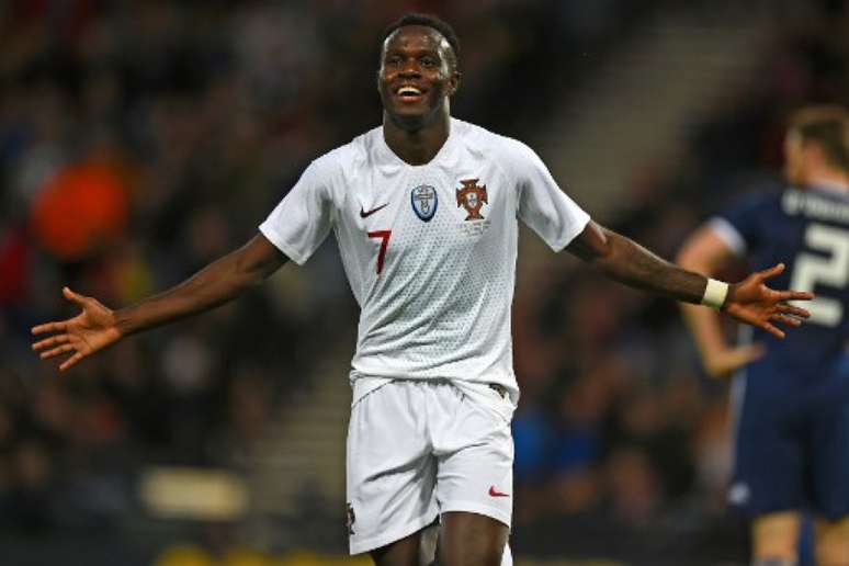 Bruma fez o terceiro gol de Portugal no amistoso (Foto: Andy Buchanan / AFP)