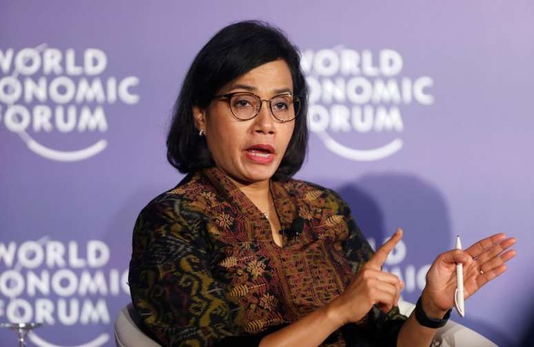 Ministra das Finan&ccedil;as da Indon&eacute;sia, Sri Mulyani Indrawati, durante f&oacute;rum em Han&oacute;i, Vietn&atilde; 12/09/2018 REUTERS/Kham 