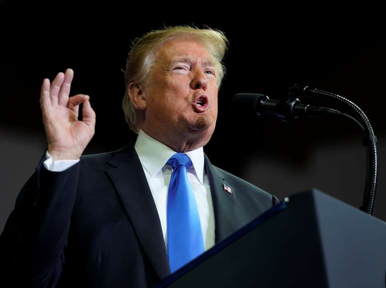 Presidente dos EUA, Donald Trump, discursa no Kentucky
13/10/2018 REUTERS/Joshua Roberts