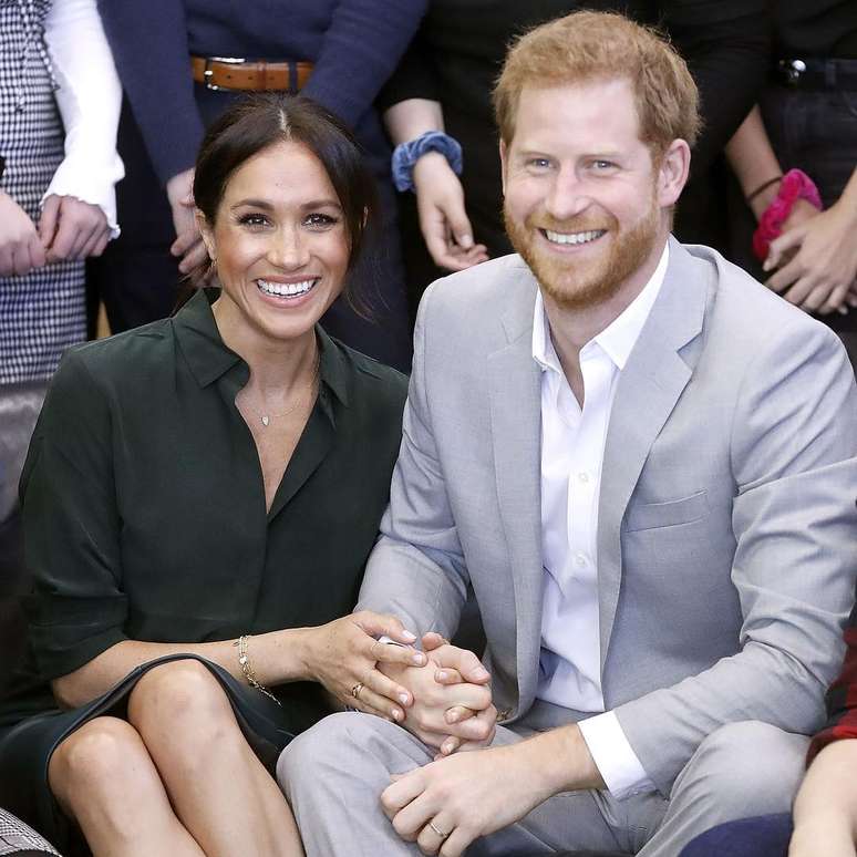 Meghan Markle e Harry em foto do post em que anunciaram sua gravidez (Foto: Reprodução/Instragram/@kensingtonpalace)