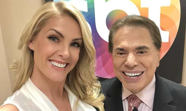 Ana Hickmann e Silvio Santos.