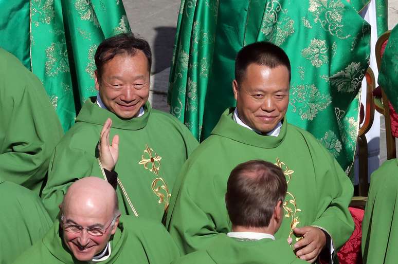 Bispos chineses durante abertura de sínodo no Vaticano 03/10/2018 REUTERS/Tony Gentile