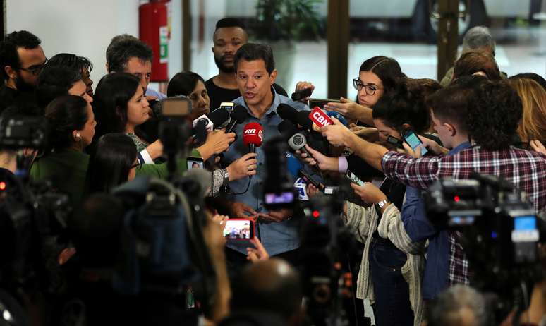 Fernando Haddad em São Paulo 16/10/2018 REUTERS/Paulo Whitaker