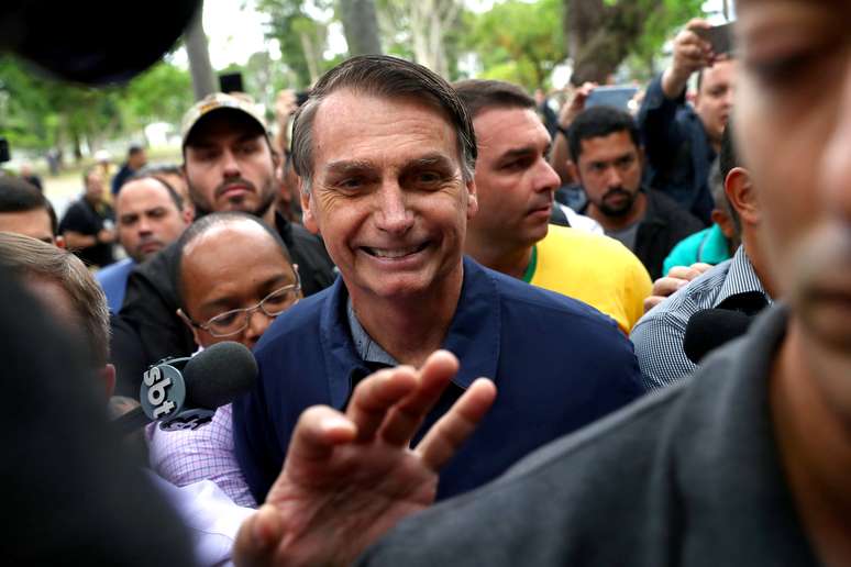 Candidato do PSL &agrave; Presid&ecirc;ncia, Jair Bolsonaro
07/10/2018
REUTERS/Pilar Olivares