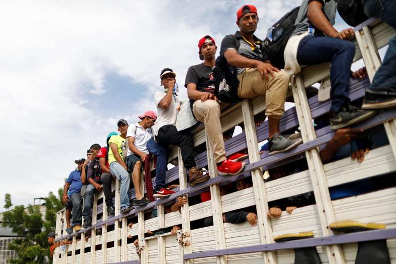 Imigrantes hondurenhos na Guatemala
 16/10/2018   REUTERS/Edgard Garrido