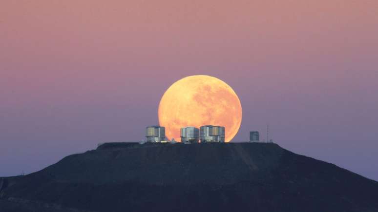 Observatório de Paranal, localizado no deserto do Atacama, norte do Chile