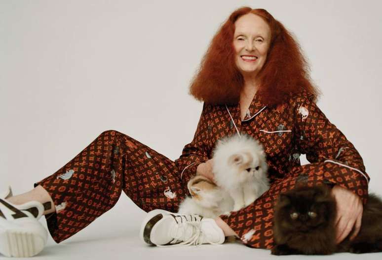 Os seus gatos, Pumpkin e Blanket, foram inspiração para Grace Coddington