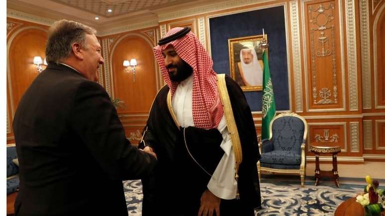 Mike Pompeo, secretário de Estado dos EUA, se encontrou com príncipe saudita