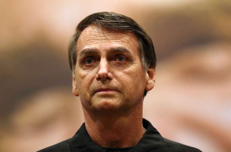 O candidato do PSL à Presidência, Jair Bolsonaro, no Rio de Janeiro