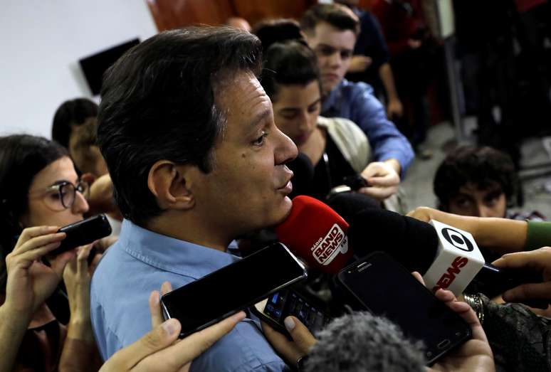 Haddad, em entrevista em São Paulo