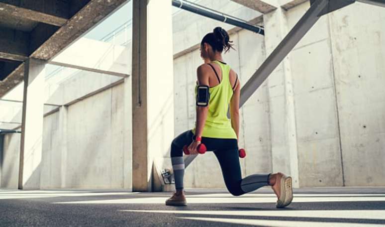 Young woman sports training in the gym