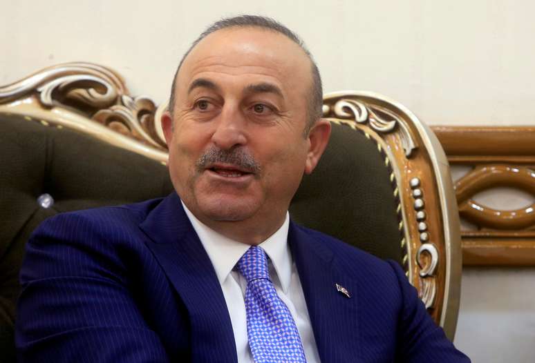 Ministro das Relações Exteriores da Turquia, Mevlut Cavusoglu, durante reunião no Iraque
11/10/2018 REUTERS/Alaa al-Marjani