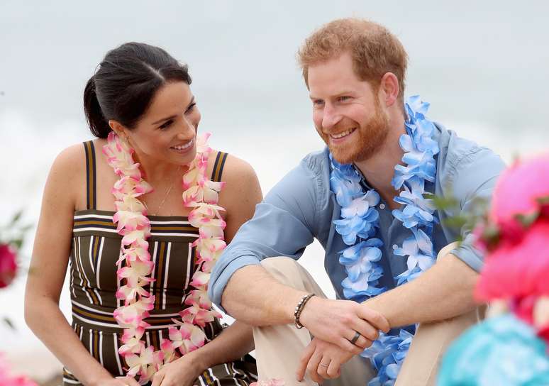 Príncipe Harry e Meghan Markle participam de cerimônia em Sydney, na Austrália 19/10/2018 Chris Jackson/Pool via REUTERS 