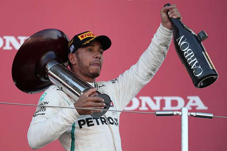 Lewis Hamilton vem de vitória no GP do Japão (AFP)
