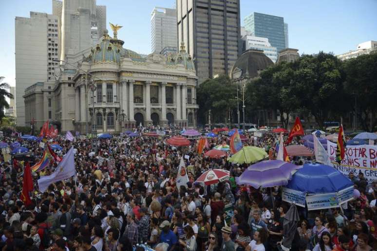 Protesto no Rio de Janeiro