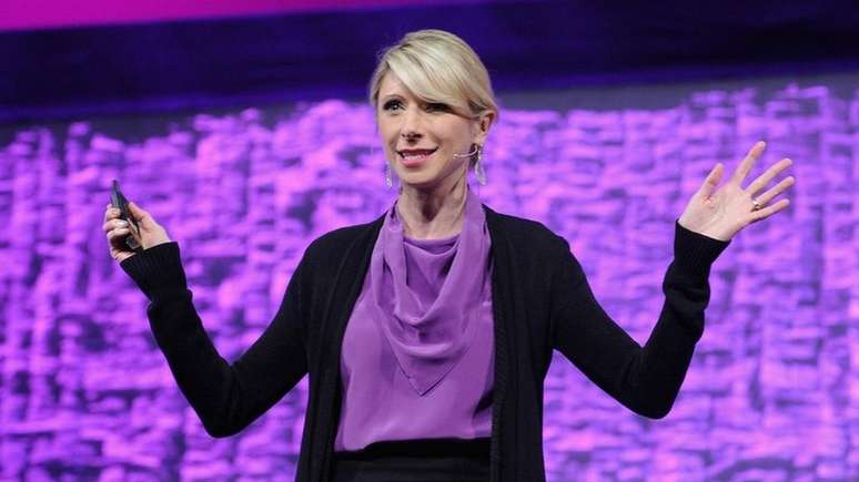 A psic&oacute;loga de Harvard Amy Cuddy ajudou a popularizar a ideia da 'postura de poder'