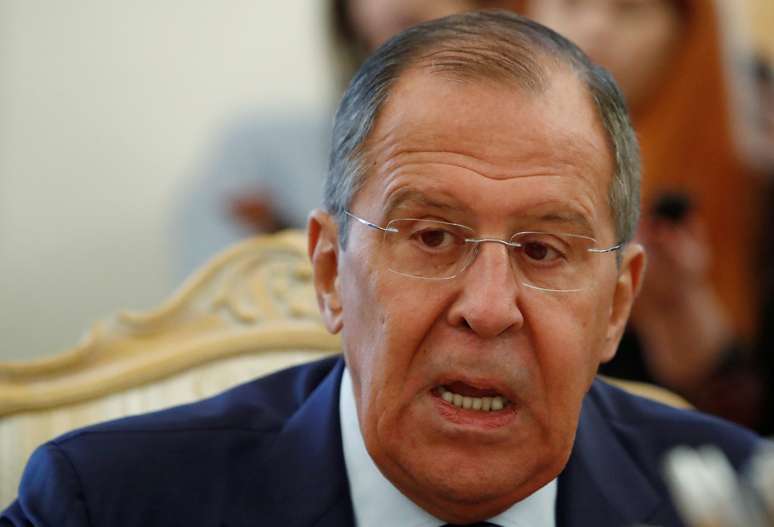 Ministro de Relações Exteriores da Rússia, Sergei Lavrov, durante reunião em Moscou 08/10/2018 REUTERS/Sergei Karpukhin