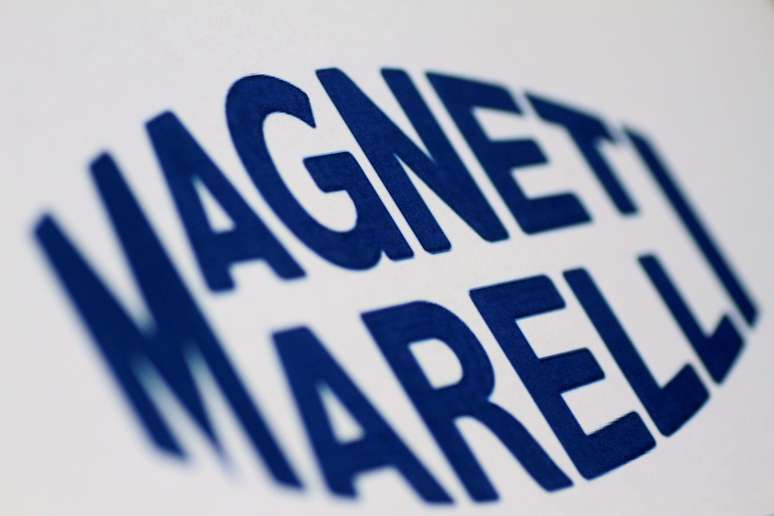 Logo da fabricante de autopeças Magneti Marelli. 22/10/2018. REUTERS/Thomas White.