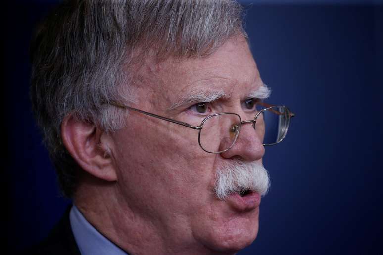 Bolton durante entrevista em Washington
 3/10/2018   REUTERS/Jonathan Ernst