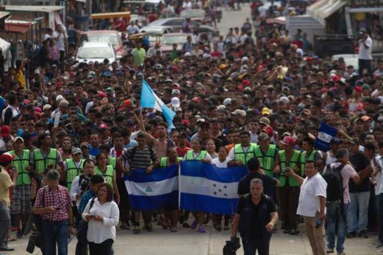 Caravana está em Tapachula, no México.