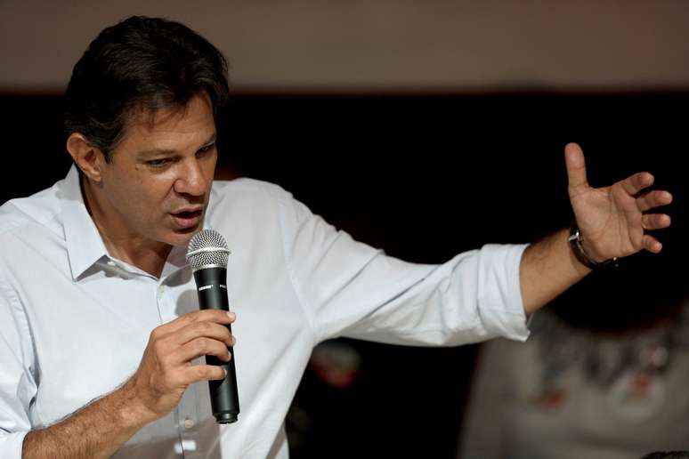Haddad durante evento 
 19/10/2018   REUTERS/Ricardo Moraes 