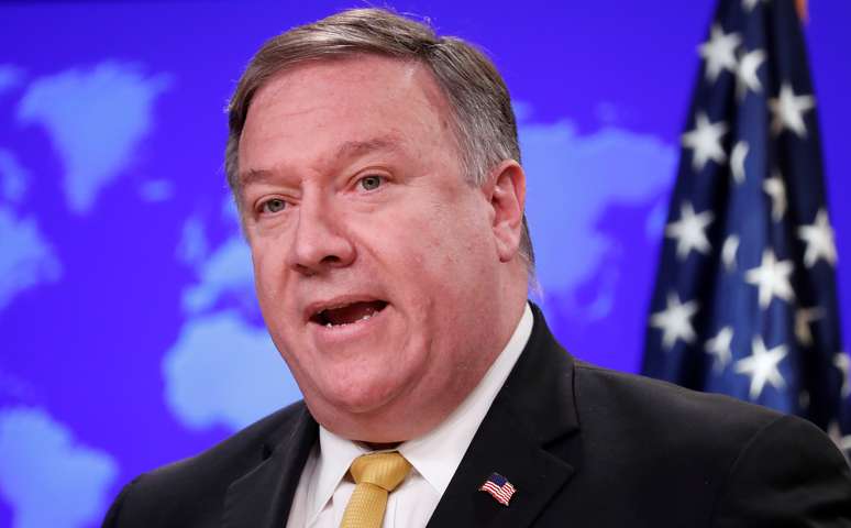 Pompeo fala no Departamento de Estado em Washington
 3/10/2018    REUTERS/Kevin Lamarque