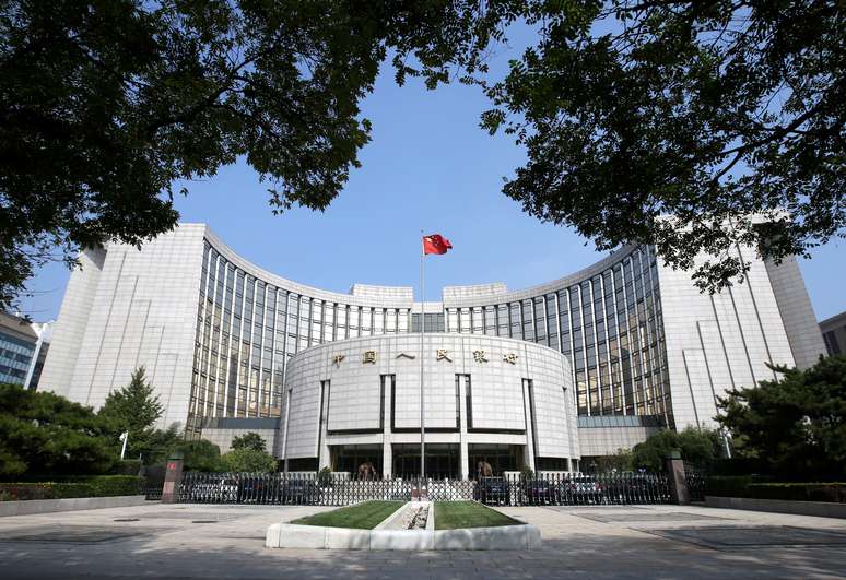 Banco central chinês, em Pequim. REUTERS/Jason Lee 