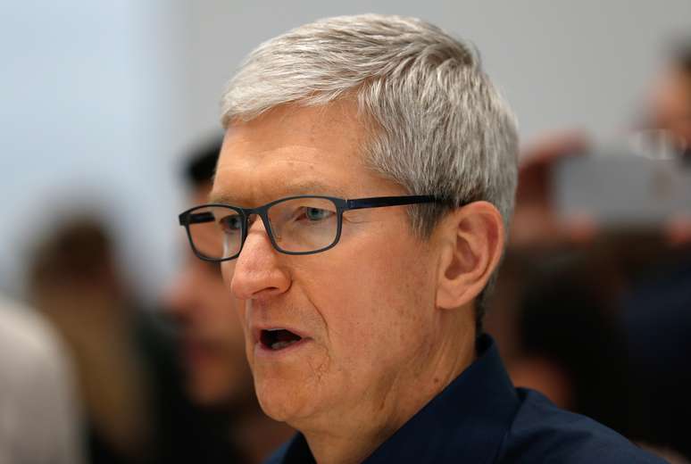 Presidente-executivo da Apple, Tim Cook 12/09/ 2018. REUTERS/Stephen Lam 