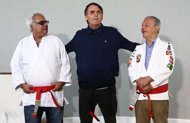 Bolsonaro teve encontro com mestre de jiu-jitsu nesta quinta-feira (25)