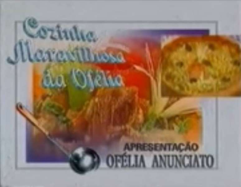 Abertura do 'Cozinha Maravilhosa da Ofélia' na Band, no ano de 1995.