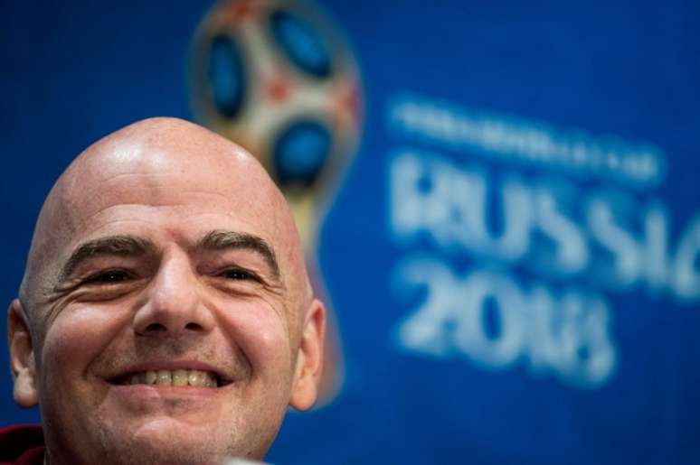 O presidente da fIFA, Gianni Infantino